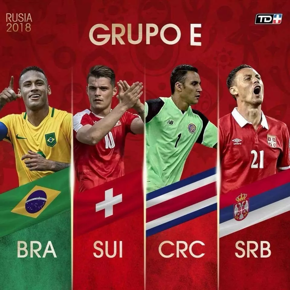 世界杯E组成员：巴西完成救赎追随先辈脚步五星巴西